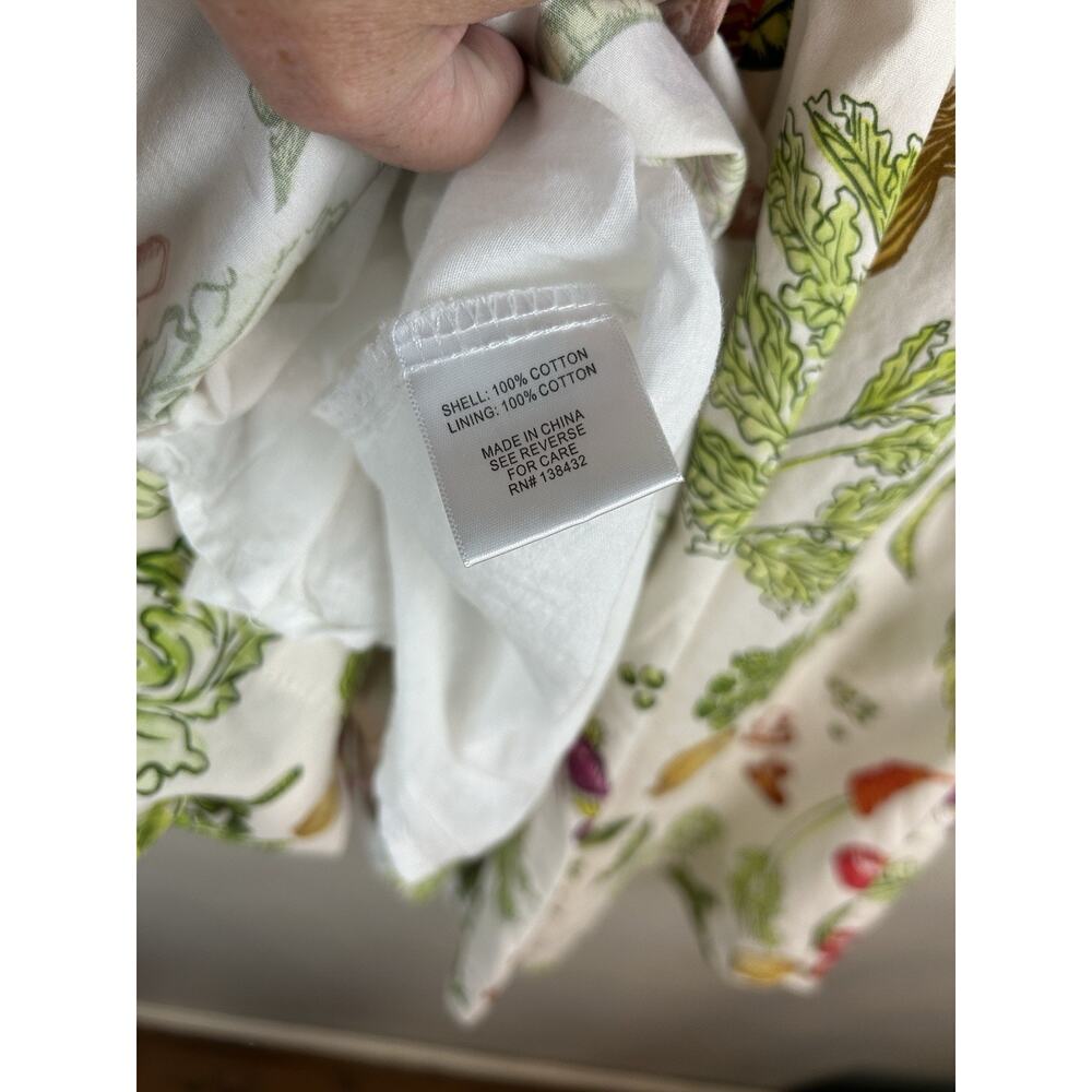 Modcloth Dress XL Retro Style Veggie Pattern Summer Inspired Garden Whimsical - Picture 12 of 12